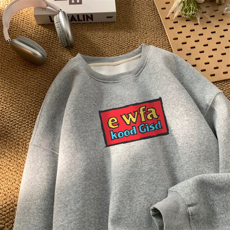 ！ 圆领卫衣男装港风长袖T恤男外套男WY238-特P23图片