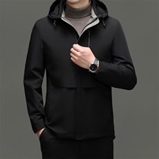 棉服男士加厚中款外套冬季可脱卸帽棉衣中年爸爸冬装JZW2319-P175，男装棉衣，星座1105-3