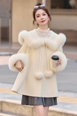 2025年冬季新款时尚潮流高端大气双面呢羊毛大衣，女装双面呢大衣，贵人树