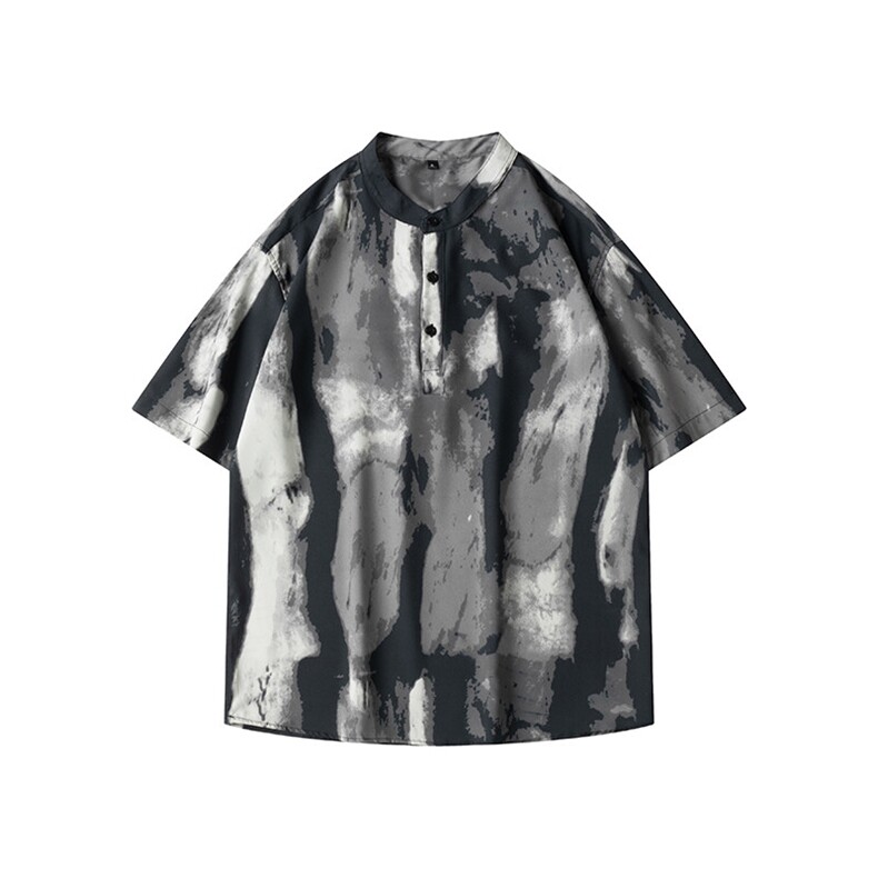 印花短袖袖衬衫深度库存当天配齐跑量款DS-C323-1-2361-TP28，男装衬衫，电商C323-1