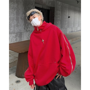 F156 P55 2024春装休闲时尚男生外套青年卫衣套装装宽松图片