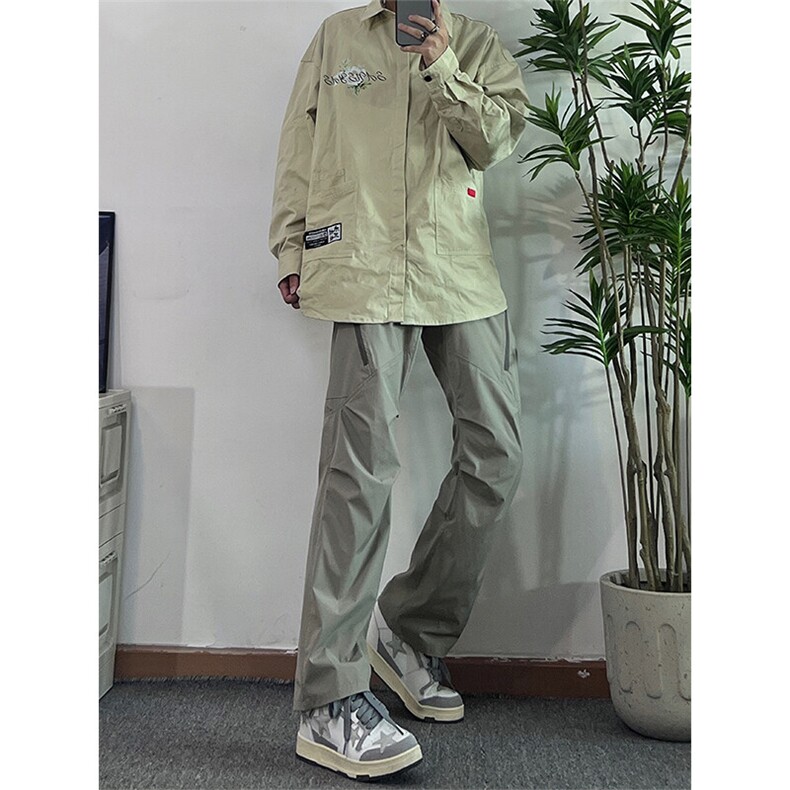 美式复古hiphop嘻哈冲锋裤潮牌,男装休闲裤,星座310A-4