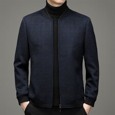 秋冬季羊毛夹克外套新款潮流爸爸装中年外套上衣HM8511-P380图片