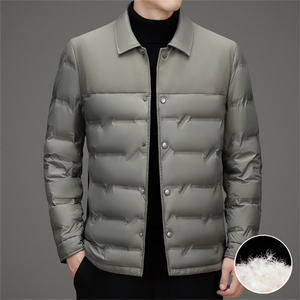 现货新标90绒中青年轻薄羽绒服外套男士秋冬时尚羽绒服夹克图片