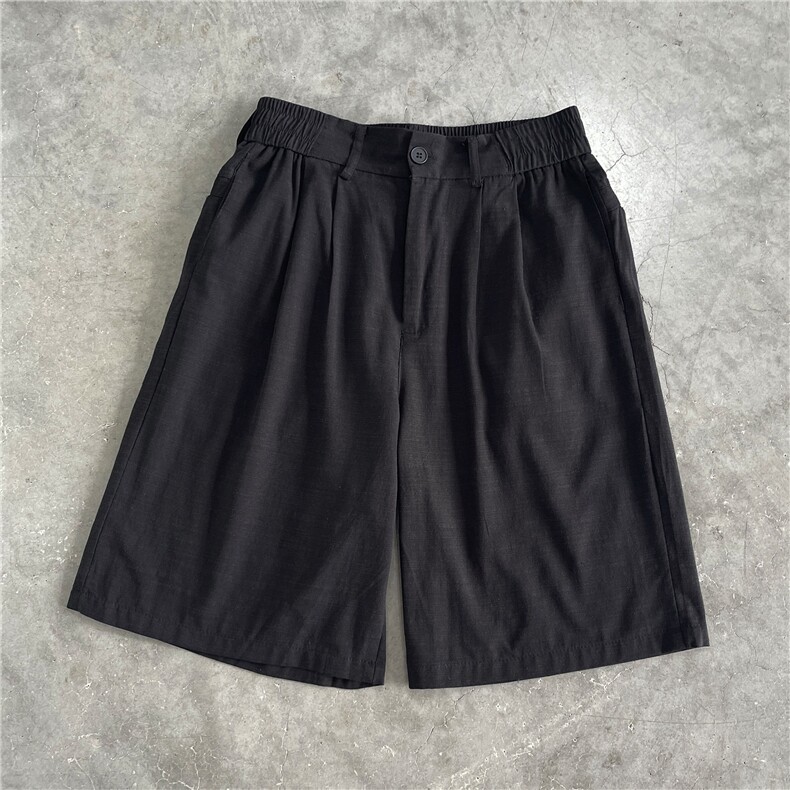 现货！夏季舒适感短裤纯色简约高级感-LK80083-特批40,男装牛仔裤,电商A061