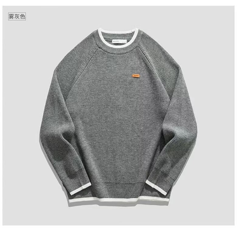 1506-1/QM4640/P60圆领毛衣针织男潮帅气秋冬季打底气质修身上衣,男装T恤,星座1506