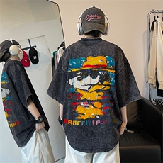 得物直播品质240重磅水洗xs605-dsx158-特批30控49，男装T恤，星座605(原A050)