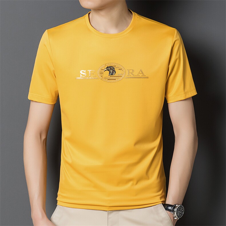 SQY302男式2023年夏季新款T恤男短袖商务时尚休闲体恤男装P50,男装T恤,电商B360