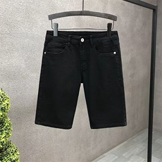 巨帅气青年牛仔短裤男夏季薄款2025年新款夏天男士白色五分牛仔裤，男装牛仔裤，电商B212（原钱塘6029）