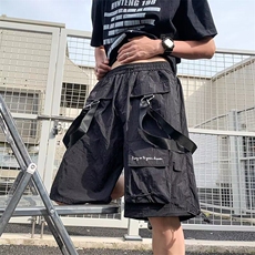 五分裤男女多口袋百搭个性宽松2025夏季ins长裤休闲短裤K6213-P32，男装牛仔裤，星座412-3