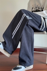青少年秋冬条纹休闲潮牌得物二开经运动裤子XZ301b-2-CK711P32，女装休闲裤，星座301B-2（原A443-1）