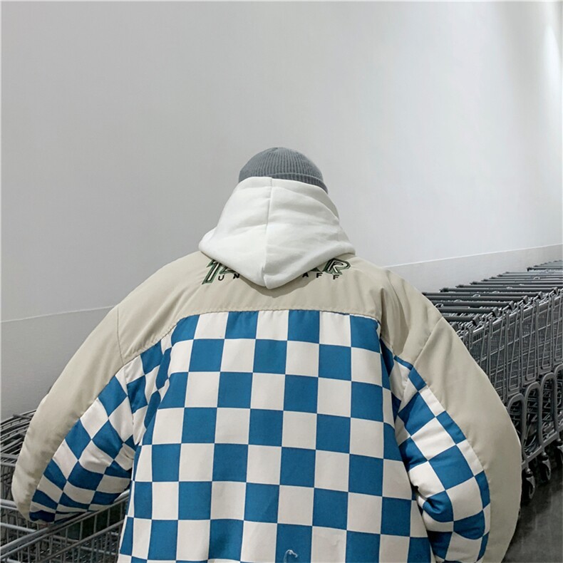 美式棒球棉服男女潮牌ins冬季加厚棉衣港风宽松棉袄外套M8022-P60,男装棉衣,星座1008