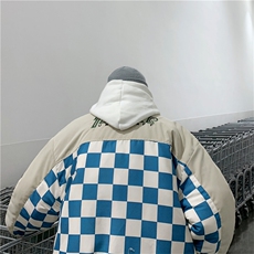 美式棒球棉服男女潮牌ins冬季加厚棉衣港风宽松棉袄外套M8022-P60，男装棉衣，星座1008