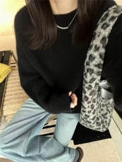 打底衫女2024新款内搭显瘦软糯百搭纯色针织衫，女装羊毛衫，圣旺供货