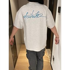 H1062-p30刺绣款短袖男女同款体恤情侣装，男装T恤，星座617A-2