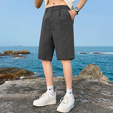 平铺夏季男士短裤男ins速干冰丝裤子宽松休闲五分裤西裤K817P28，男装牛仔裤，星座1107
