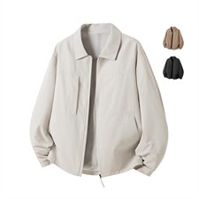 2026年春新款通勤外套行政上衣男士简约翻领休闲夹克，男装夹克，星座914