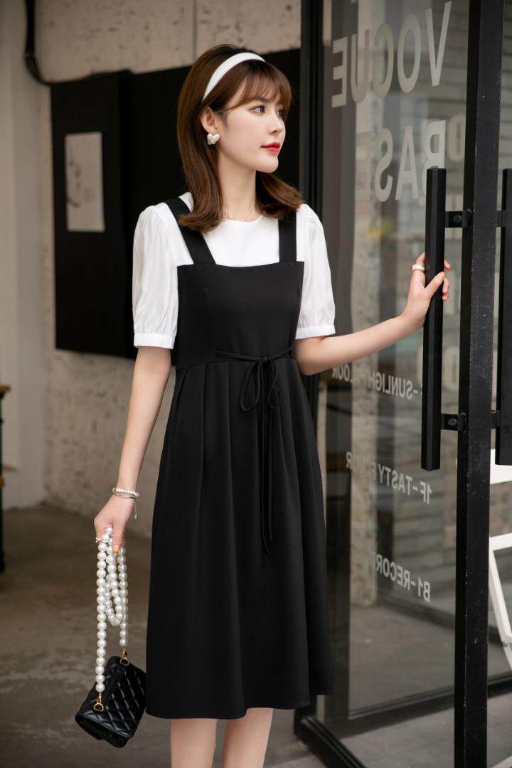 （现货）假两件连衣裙，女装连衣裙，伊娜蕾尔