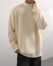 冬季套头男休闲长袖文艺针织衫毛衣圆领ins青春流行潮直筒型，男装针织衫/毛衣，星座716-3
