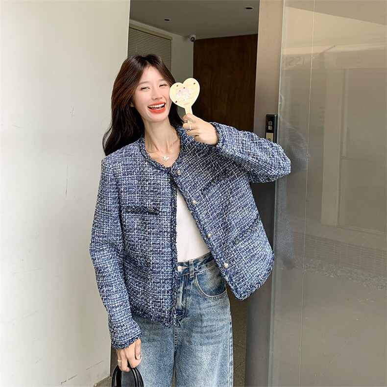轻奢名媛小香风短款外套女春秋2025新款小个子甜美巨好看流行上衣,女装短外套,2C285