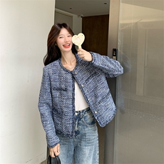 轻奢名媛小香风短款外套女春秋2025新款小个子甜美巨好看流行上衣，女装短外套，2C285