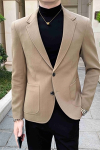 秋冬店主休闲夹克西装单西男士修身休闲西服 A236-XZ2301-145图片