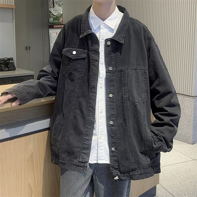 男春季新款长袖夹克外套牛仔外套男秋冬季港风ins宽松N1206P65,男装夹克,星座1116-2