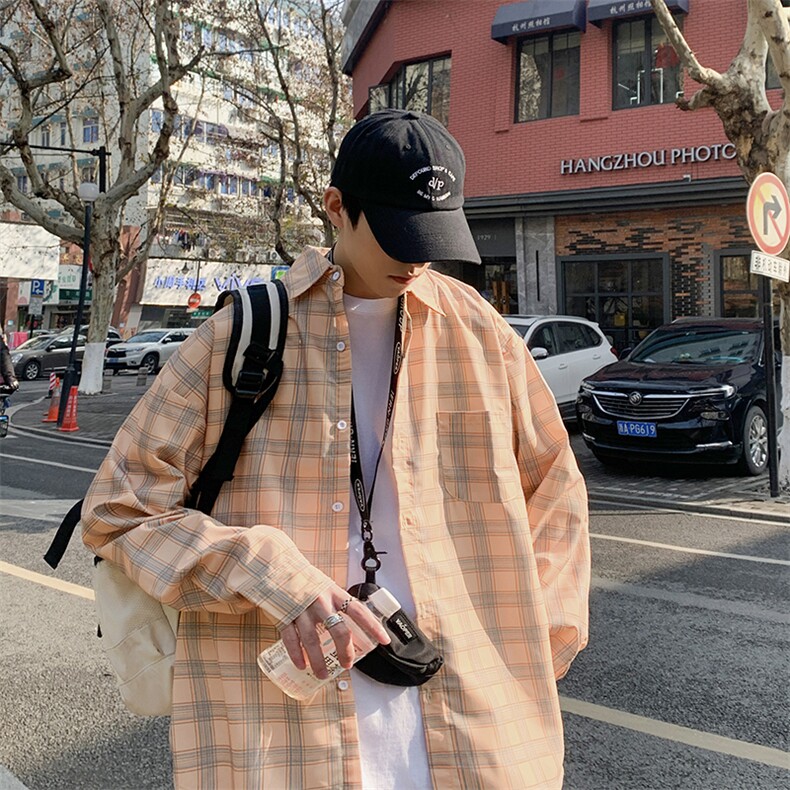 长袖衬衫男港风潮流AC925P33,男装衬衫,星座1116-2