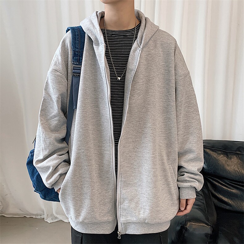 KS21078-P38加绒-P43连帽开衫卫衣男运动外套大码班服,男装卫衣,电商A040