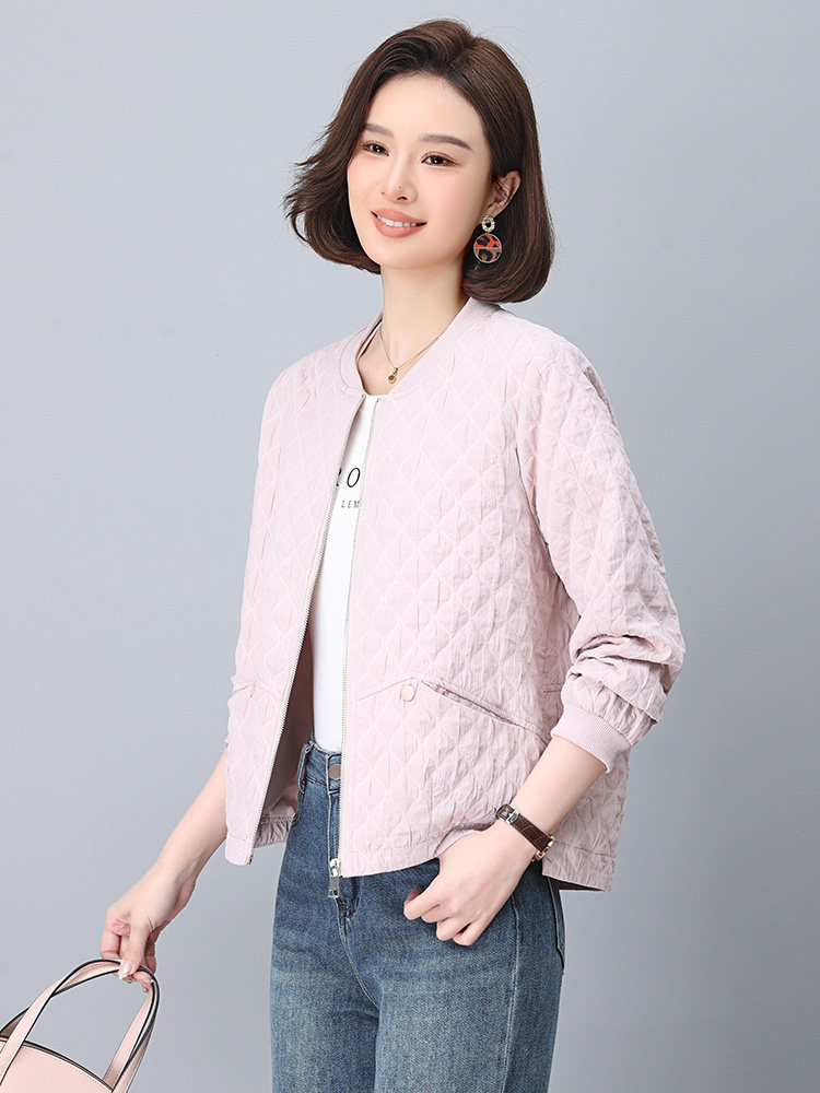 减龄polo外套女春款宽松短款小个子休闲开衫上衣Y15439,女装短外套,雪樱依海