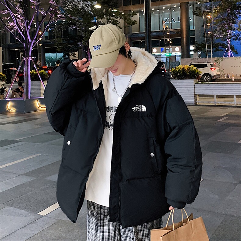 MY16232-P100加厚加绒连帽棉衣男大码棉服男面包服男,男装棉衣,电商A040