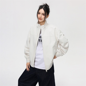 26春装新款美拉德立领飞行夹克boxy廓形休闲百搭外套上衣 JK6500图片