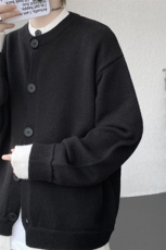 假两件高级感叠穿毛衣男美式针织开衫外套男MY1232-P78，男装针织衫/毛衣，电商D206-1
