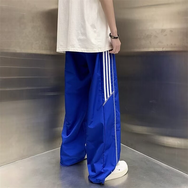 潮新款夏季日系潮流长裤时尚潮牌中腰休闲裤男青春流行宽松型,男装休闲裤,星座716-4