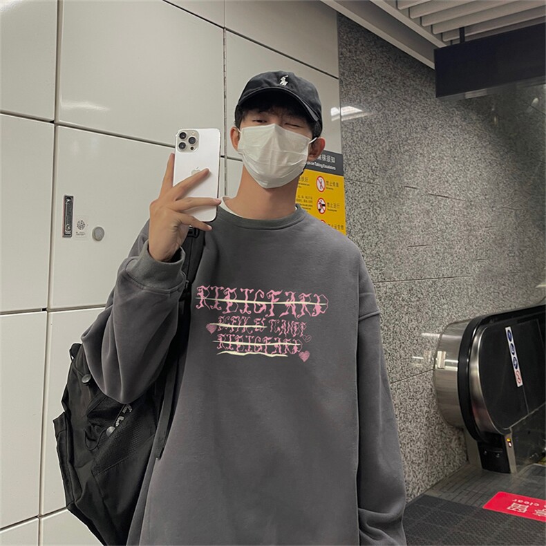 23秋季新款320G华棉圆领卫衣面布棉WH3226-P35控58,男装卫衣,电商B370