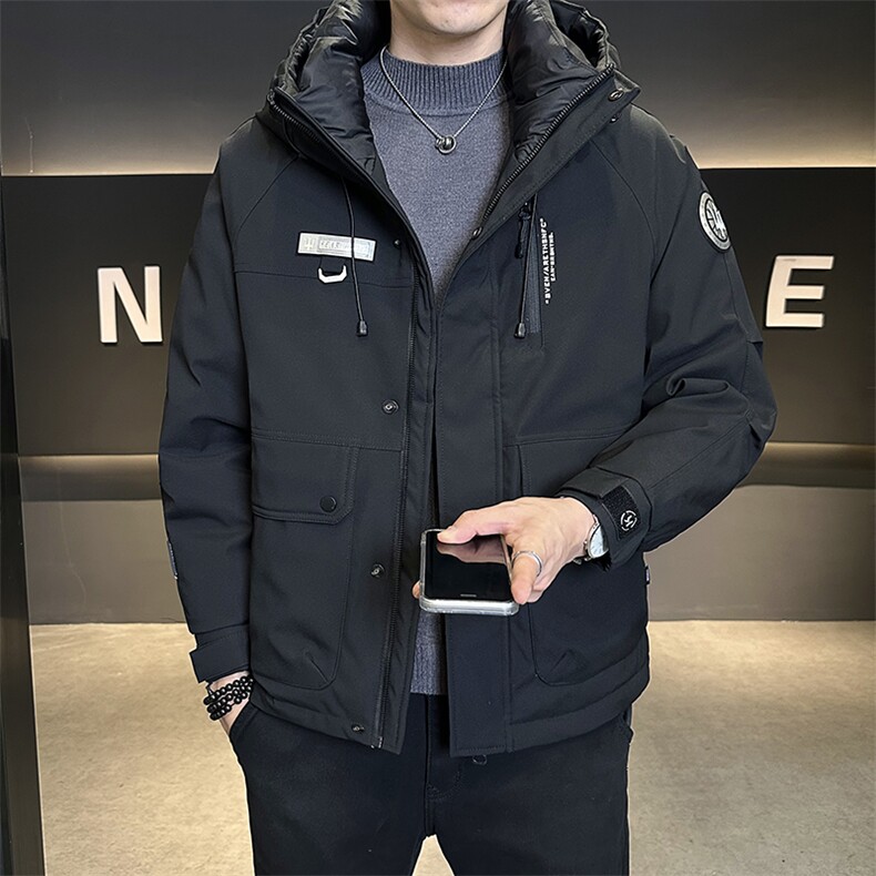 标50白鸭绒工装加厚外套2025新款男装羽绒服C317-Y6803-P215,男装羽绒服,电商C317