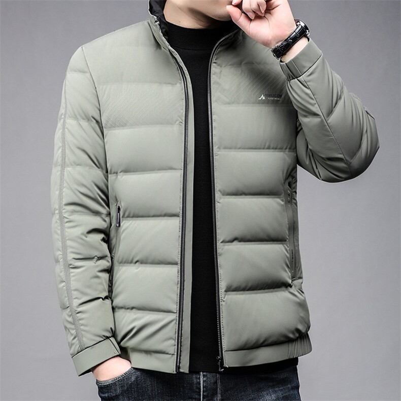 B8305锦氨精品面料鸭绒90绒子含量男士立领休闲羽绒服主推款,男装羽绒服,钱塘207-3