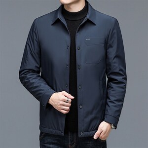 中年男新款冬季加厚棉服爸爸冬装短款棉衣外套 ZL9143-P185图片