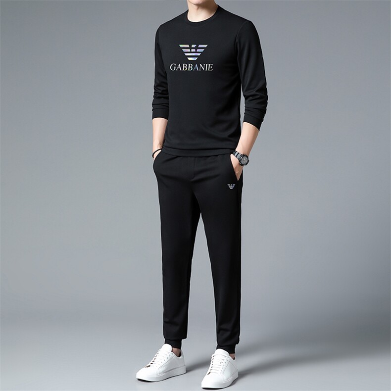 HPN-TZ1105男士2023年春季新款长袖两件套青年休闲套装,男装休闲套装,电商B360