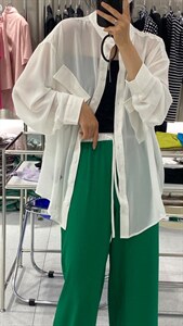 现货 夏季新品 圆领衬衣图片