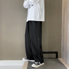 潮流韩版九分抽绳夏季宽松直筒阔腿工装百搭裤高街insK1266-P30，男装休闲裤，星座512-4
