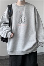 圆领卫衣男大码加厚加绒长袖t恤男S6140-P28加绒款-P33，男装卫衣，电商A040