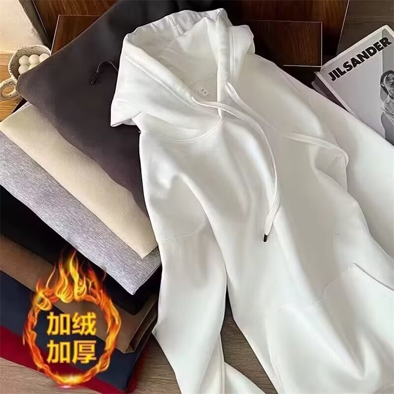 连帽卫衣男秋冬2025年新款百搭慵懒风休闲宽松大码外套8510/P48图片