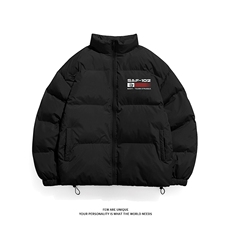 DT2201-TP7098冬季新款立领印花外套男潮牌休闲外套防水棉衣，男装棉衣，电商A102