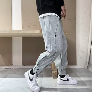 裤子男春秋款宽松男士运动裤束脚裤青少年休闲裤卫裤图片