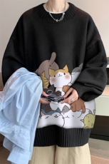 半高领毛衣男士大码针织衫男毛线衣男M18162-P45加绒款-P65，男装针织衫/毛衣，电商A040