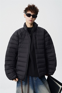 可二开轻便90绒白鸭绒M-5XL大码锦纶羽绒服男78188P238控328图片