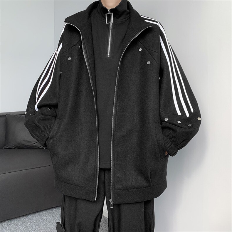 男装呢料夹克2026秋冬季新款毛呢大衣男生外套XZ514-2-F610-P135,男装夹克,星座514-2(原B239)