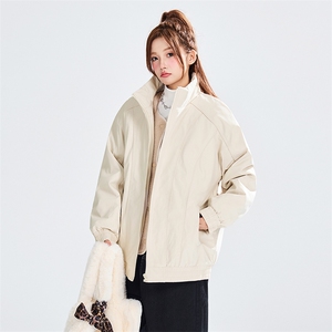 现货美式休闲加厚雪山棉衣夹克外套立领纯色三防户外工装棉服图片