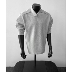 美式翻领polo长袖卫衣不规则解构领长袖T上衣外套504-T551-特P26，男装T恤，星座504